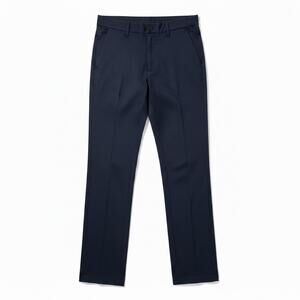 True Classic Men's 34x30 Navy Blue Flat Front Stretch Chino Casual Work Pants